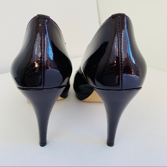 Enzo Angiolini Patent Leather Peep Toe Pump - Picture 5 of 7